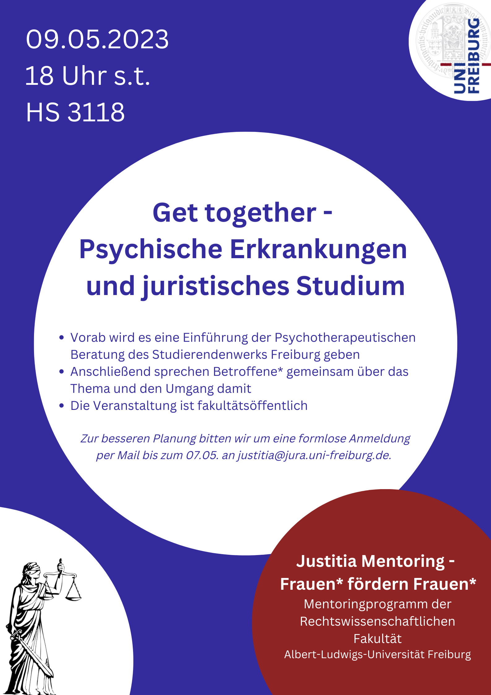 Justitia Mentoring: Jura studieren mit psychischen Erkrankungen