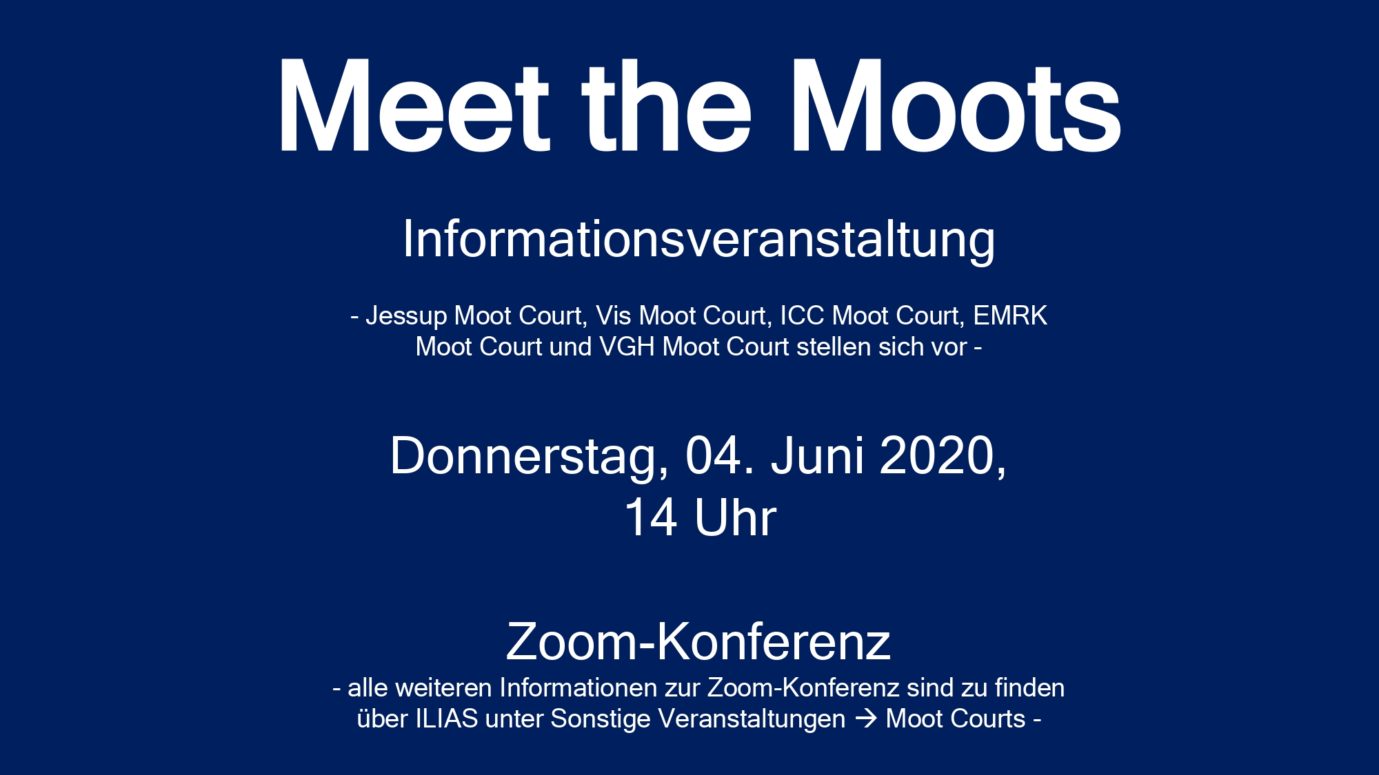 Infoveranstaltung 04.06.20