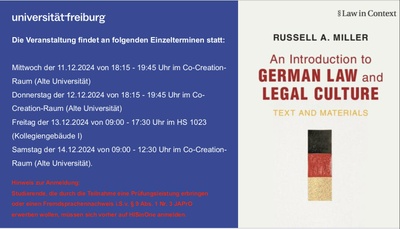 Introduction to German Law and Legal Culture